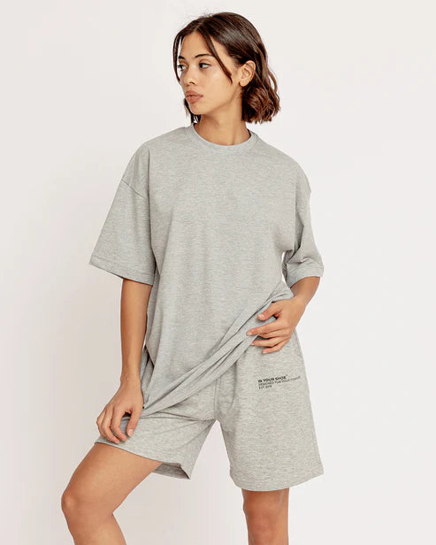 STYLOPHY - Oversized Tee For Women - GREY