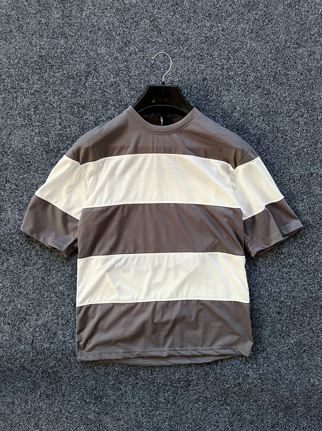 STYLOPHY - Premium Panel Dropshoulder Tee For Men - Grey