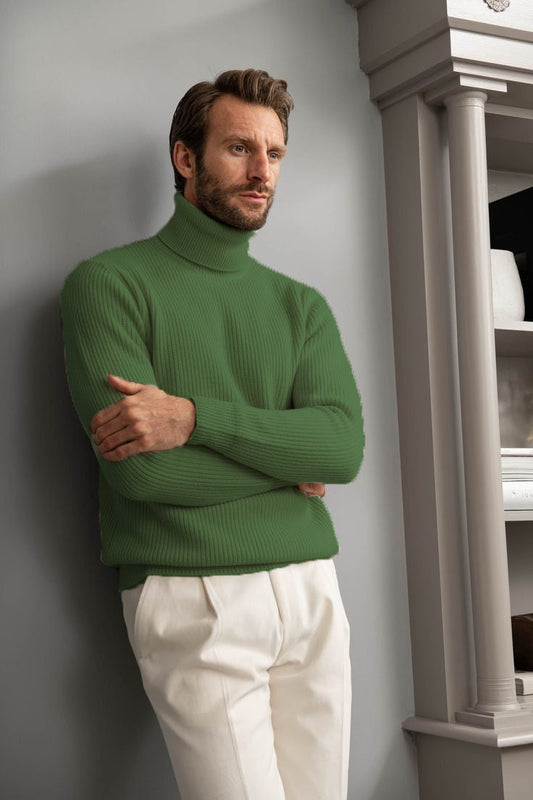 STYLOPHY - Premium High Neck For Men - Olive Green (11.11 SALE)